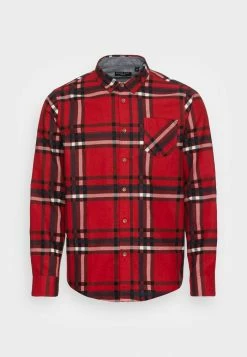Brave Soul ARNAULT - Shirt - Red/black/white/navy