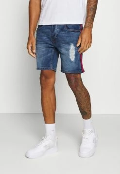 Brave Soul BAILEYTAPE - Denim Shorts - Blue