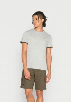 Brave Soul DIALLO - Print T-shirt - Light Grey