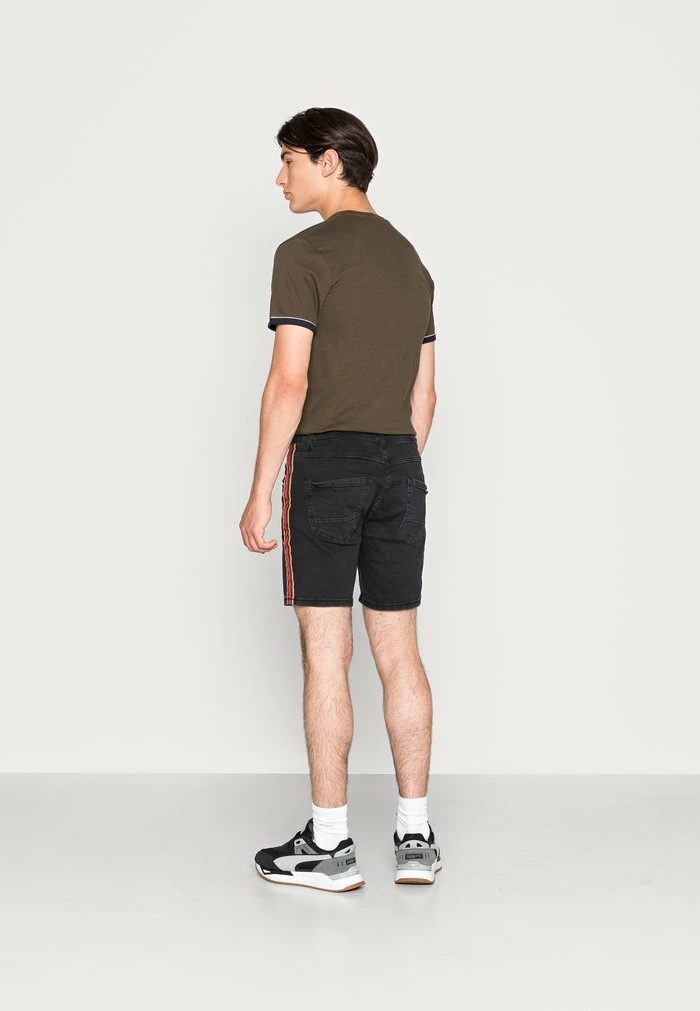 Brave Soul DORIAN - Denim Shorts - Charcoal - Image 3