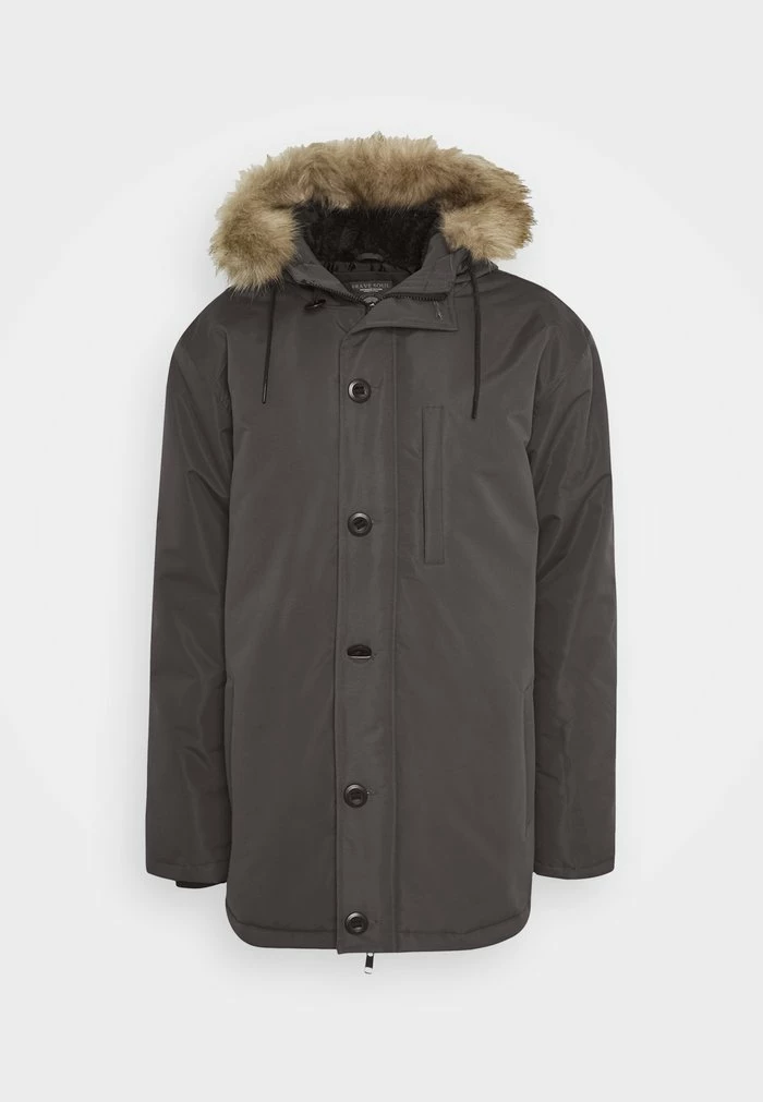 Brave Soul Winter Coat - Steel Grey 8 Brave Soul Winter Coat - Steel Grey - Image 6