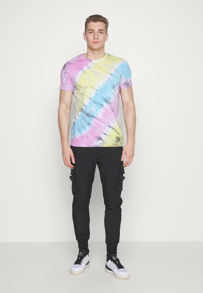 Brave Soul HERBET - Sports T-shirt - Yellow/ Green/ Turq/ Pink - Image 2