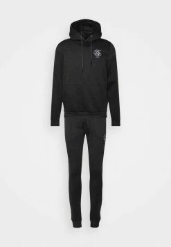 Brave Soul SET - Sweatshirt - Dark Charcoal Marl/optic White