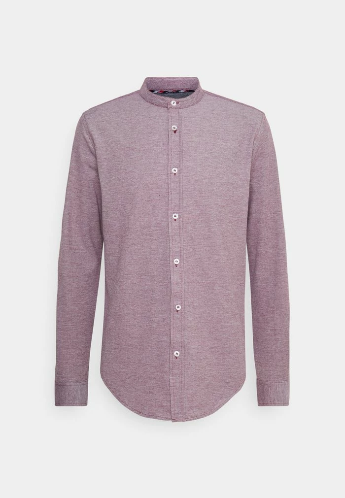 Brave Soul Shirt - Burgundy/grey - Image 6