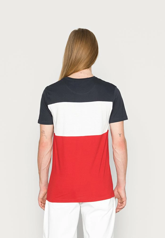 Brave Soul KONAN - Print T-shirt - Navy/optic White/red - Image 3