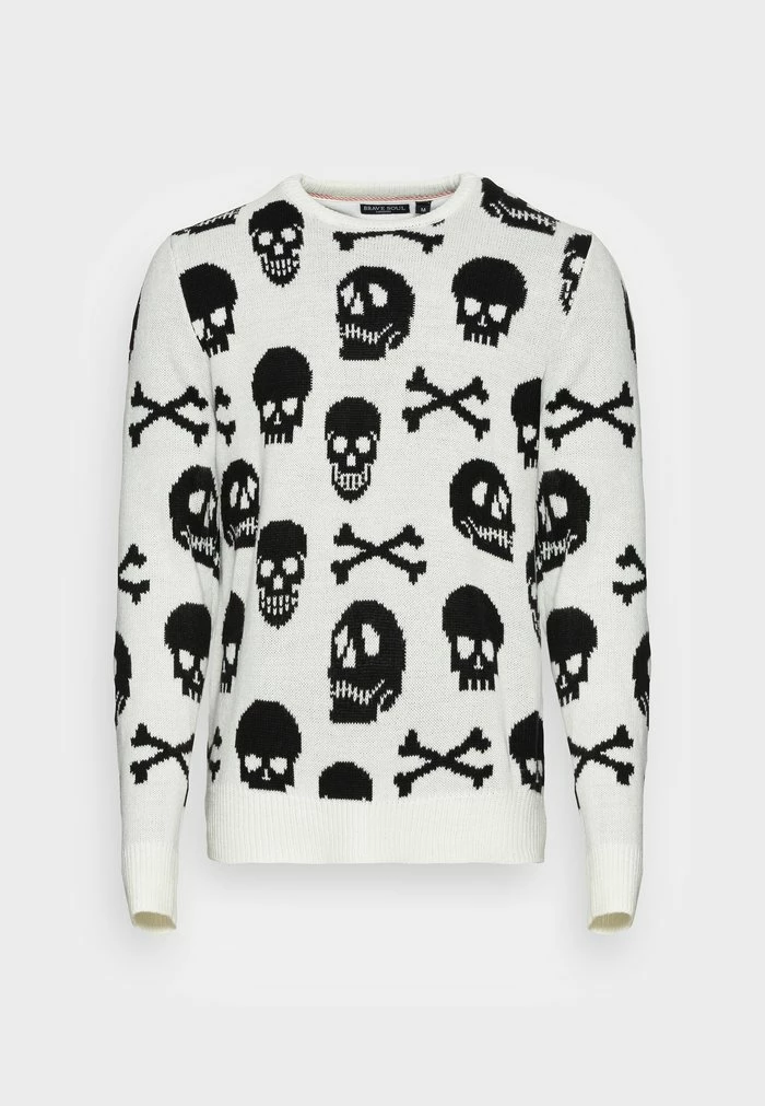 Brave Soul Jumper - White/black