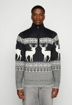 Brave Soul CRATCHITB - Jumper - Dark Navy/optic White