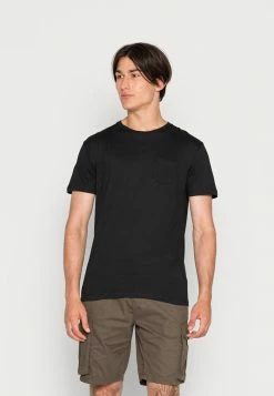 Brave Soul ARKHAMN - Basic T-shirt - Black