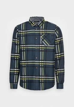 Brave Soul ARNAULT - Shirt - Navy/black/white/yellow