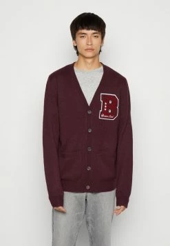 Brave Soul SEPTIMUS - Cardigan - Deep Maroon