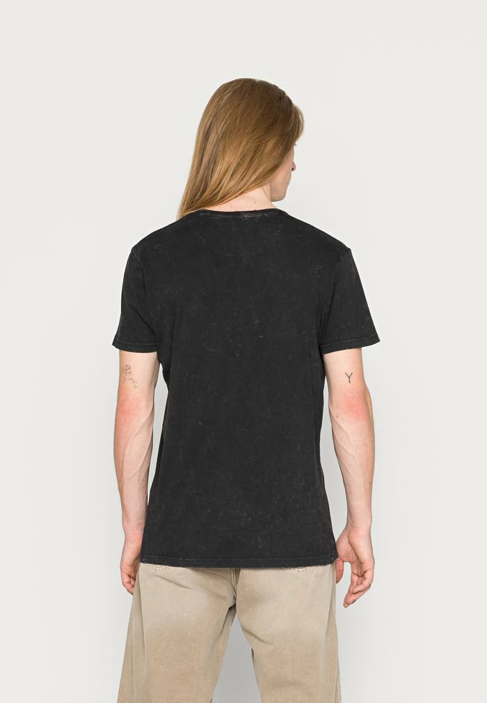 Brave Soul SHEPLEY - Print T-shirt - Jet Black/optic White - Image 3