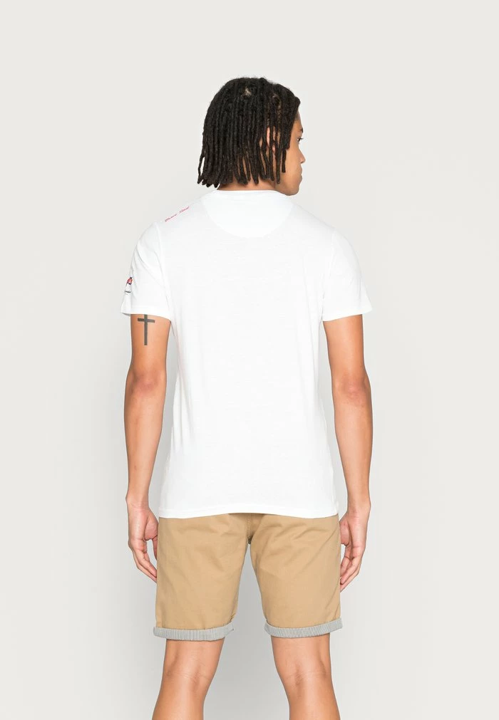 Brave Soul TRAVEL - Print T-shirt - Optic White - Image 3