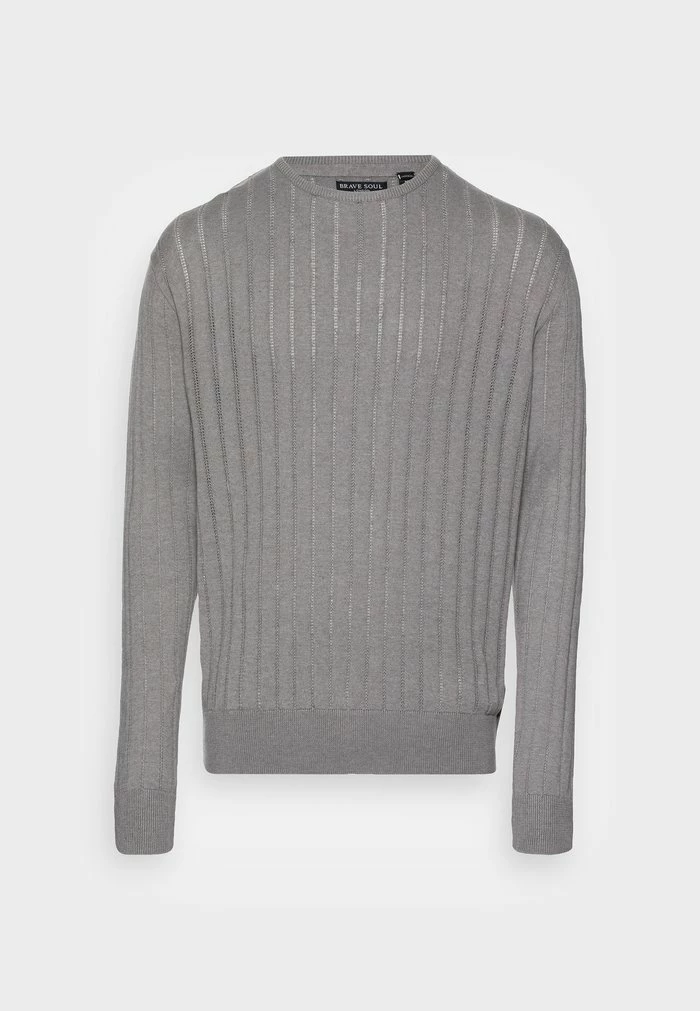 Brave Soul BOVEC - Jumper - Silver Grey Marl