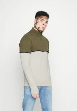 Brave Soul SAMIR - Jumper - Khaki/stone