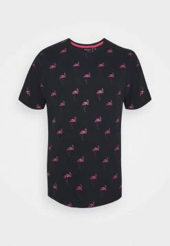 Brave Soul Print T-shirt - Navy